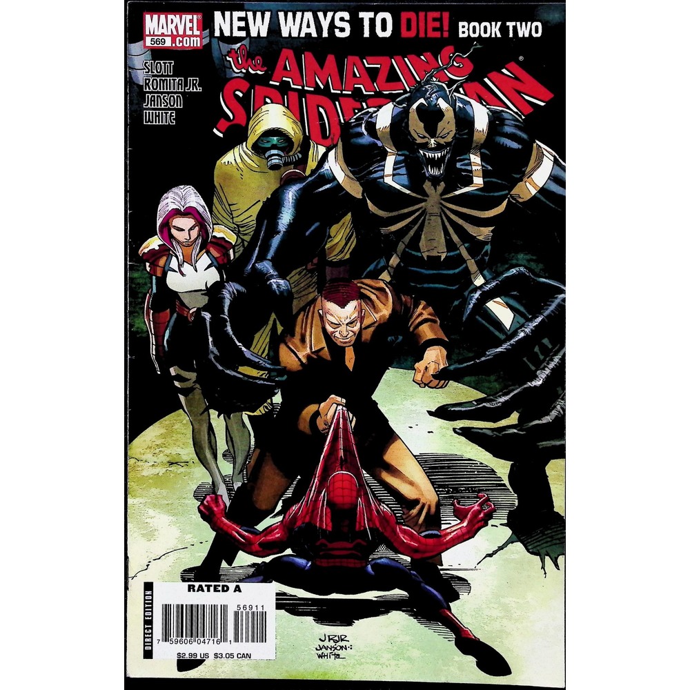 Amazing Spider-Man #569 1st Cameo Anti-Venom Thunderbolts Marvel Key Comic Book